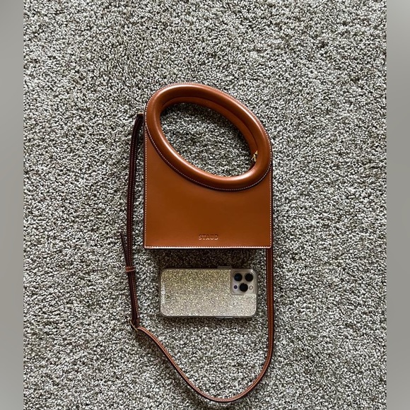 !sold! STAUD Limone Cutout Leather Top-Handle Bag - Picture 7 of 8